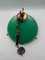 Lámpara colgante italiana en verde, años 60, Imagen 9