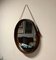 Specchio da parete vintage in teak con corda, anni '60, Immagine 2