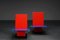 Moderne Stühle in Rot, Gelb & Blau, 1960er, 2er Set 5