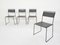 Black Metal Perforated Dining Chairs 1980s, Set of 4 2