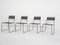 Black Metal Perforated Dining Chairs 1980s, Set of 4 4