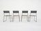 Black Metal Perforated Dining Chairs 1980s, Set of 4 6