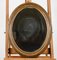 Antique Oval Golden Frame with Mirror, Italy, 1890s 1