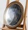 Antique Oval Golden Frame with Mirror, Italy, 1890s 3