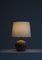 Lámpara de mesa de loza hecha a mano de Joska, Denmark, años 40, Imagen 6