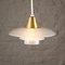 Lampe à Suspension Ph 2/1 en Verre Opalin Mat par Poul Henningsen pour Louis Poulsen, Danemark, 1940s 2