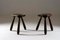 French Tripod Stools, 1930s, Set of 2, Image 6