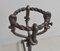 Wrought Iron Andirons, Late 19th Century, Set of 2 5