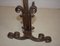 Wrought Iron Andirons, Late 19th Century, Set of 2 12