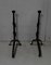 Wrought Iron Andirons, Late 19th Century, Set of 2 21