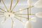 Lámpara de araña Mid-Century de latón marfil, años 60, Imagen 7
