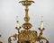 Vintage French Gilt Brass 6-Arm Chandelier, 1960s, Image 8