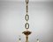 Lámpara de araña francesa vintage de latón dorado, años 60, Imagen 9