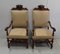 Louis XIII Oak Armchairs, Early 20th Century, Set of 2 1