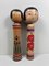 Vintage Kokeshi Puppen aus der Traditionellen Tsarbeu Familie von Hasegawa Kenzo, 1960er, 2er Set 1