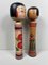 Vintage Traditional Tsugaru Family Kokeshi Dolls by Hasegawa Kenzo, 1960s, Set of 2 5