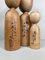 Vintage Kijiyama Family Kokeshi Puppen von Ogura Kyutaro, 1960er, 3er Set 7