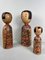 Poupées Kijiyama Family Kokeshi Vintage par Ogura Kyutaro, 1960s, Set de 3 5