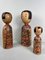 Vintage Kijiyama Family Kokeshi Dolls by Ogura Kyutaro, 1960s, Set of 3 5