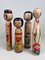 Famille Kokeshi Tsugaru Vintage, 1960s, Set de 4 2