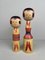 Vintage Kokeshi Yajiro Figurines, 1960s, Set of 2 1