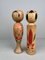 Vintage Kokeshi Figurines, 1960s, Set of 2 1