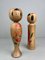 Statuette Kokeshi vintage, anni '60, set di 2, Immagine 3