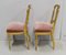 Napoleon III Stühle aus vergoldetem Holz, spätes 19. Jh., 2er Set 6