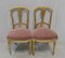 Napoleon III Stühle aus vergoldetem Holz, spätes 19. Jh., 2er Set 4