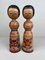 Vintage Kokeshi Dolls by Okuse Tetsunori, 1960s, Set of 2 1