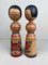 Vintage Kokeshi Dolls by Okuse Tetsunori, 1960s, Set of 2 2
