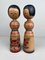 Vintage Kokeshi Puppen von Okuse Tetsunori, 1960er, 2er Set 2