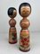 Bambole Kokeshi vintage di Okuse Tetsunori, anni '60, set di 2, Immagine 4