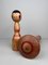 Statuette Kokeshi vintage, anni '60, set di 2, Immagine 6