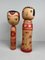 Vintage Kokeshi Nakanosowa and Zao Family, 1960s, Set of 2 1