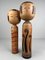 Statuette Kokeshi vintage, anni '60, set di 2, Immagine 1