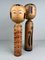 Figurines Kokeshi Vintage, 1960s, Set de 2 6