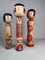 Vintage Kokeshi Narugo Tsugaru Figuren, 1960er, 3er Set 1