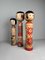 Vintage Kokeshi Narugo Tsugaru Figurines, 1960s, Set of 3 5