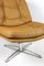 Camel Brown Natural Leather Swivel Chair, Denmark 3