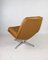 Camel Brown Natural Leather Swivel Chair, Denmark 7
