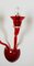 Rote Wandlampe aus Muranoglas von Giuseppe Righetto für Artemide, Italien, 1990er 6