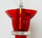 Lámpara de pared de cristal de Murano rojo de Giuseppe Righetto para Artemide, Italy, años 90, Imagen 11