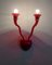 Rote Wandlampe aus Muranoglas von Giuseppe Righetto für Artemide, Italien, 1990er 4