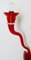 Rote Wandlampe aus Muranoglas von Giuseppe Righetto für Artemide, Italien, 1990er 5