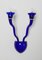 Lámpara de pared de cristal de Murano azul de Giuseppe Righetto para Artemide, Italy, años 90, Imagen 1