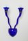 Lámpara de pared de cristal de Murano azul de Giuseppe Righetto para Artemide, Italy, años 90, Imagen 2