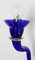 Blue Murano Glass Wall Lamp by Giuseppe Righetto for Artemide, Italy, 1990s 10