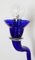 Lampada da parete in vetro di Murano blu di Giuseppe Righetto per Artemide, anni '90, Immagine 10