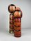 Vintage Kokeshi Figurines, 1960s, Set of 2 3